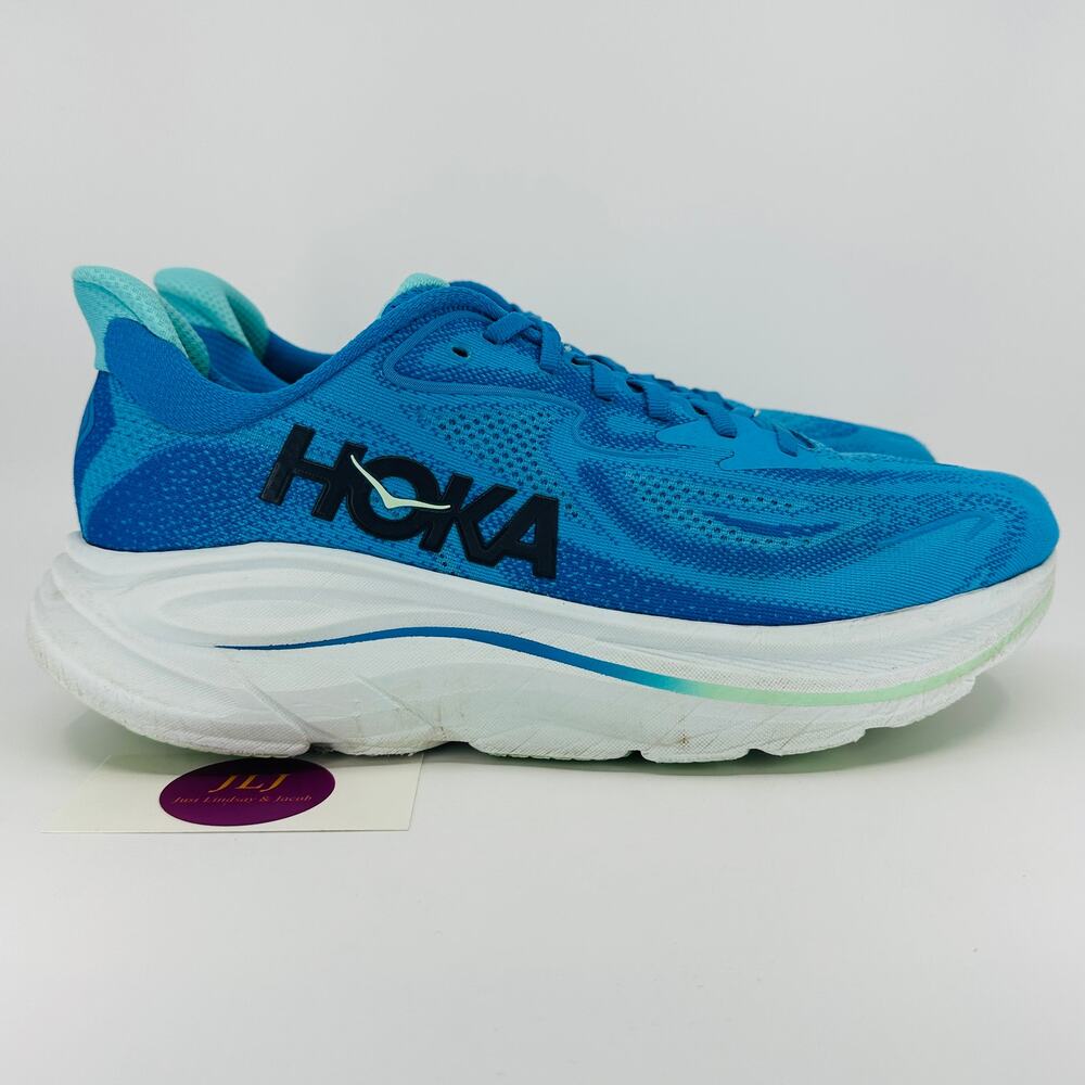 Hoka One One Men's Clifton 10 Running Shoes Hoka Blue Skyward Blue Size 11.5 D
